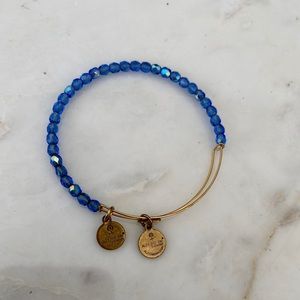 Alex and Ani blue beaded bracelet